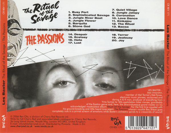 USED CD - Les Baxter And His Orchestra – Ritual Of The Savage (Le Sacre Du Sauvage) / The Passions