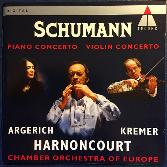 USED CD - Schumann, Argerich, Kremer, Harnoncourt, Chamber Orchestra Of Europe – Piano Concerto / Violin Concerto