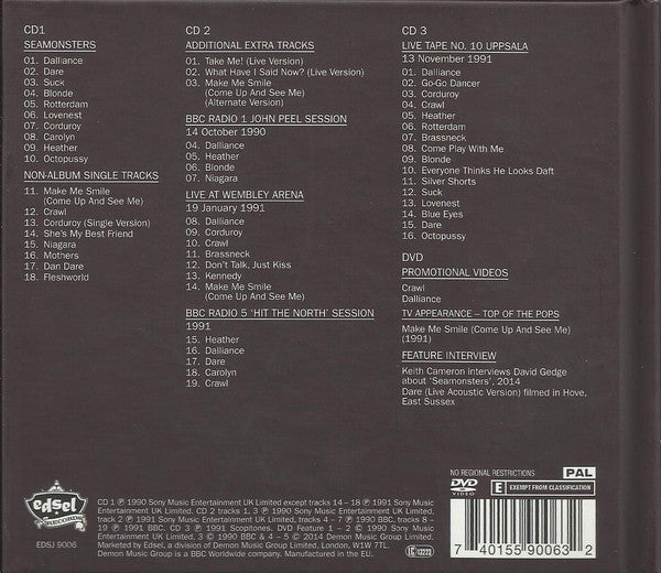 USED 3CD/DVD - The Wedding Present – Seamonsters (PAL DVD)