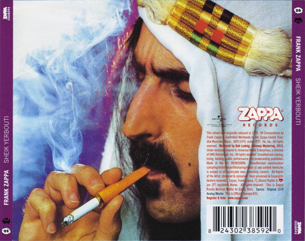 USED CD - Frank Zappa – Sheik Yerbouti