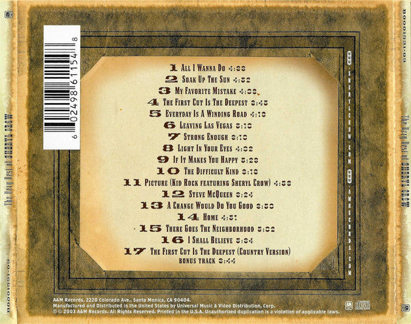 USED CD - Sheryl Crow – The Very Best Of Sheryl Crow