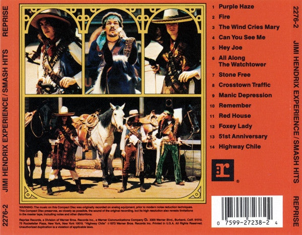 USED CD - Jimi Hendrix Experience – Smash Hits