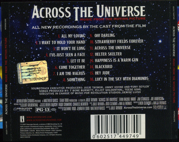 USED CD - Across The Universe Cast – Across The Universe - Music From The Motion Picture