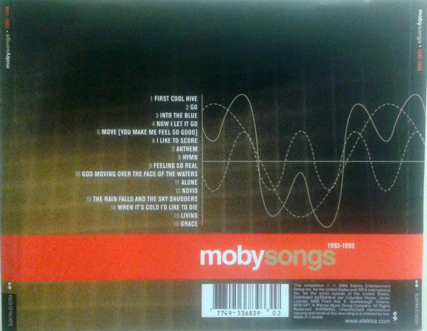 USED CD - Moby – Songs (1993-1998)