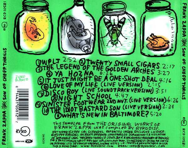 USED CD - Frank Zappa – Son Of Cheep Thrills