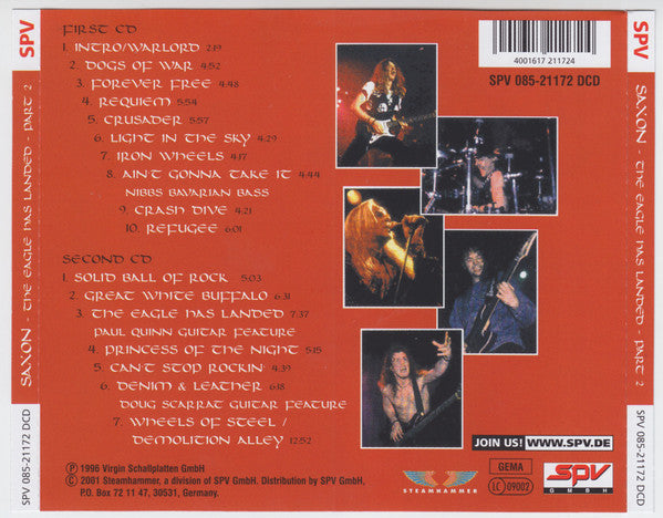 2CD - Saxon – The Eagle Has Landed Part II