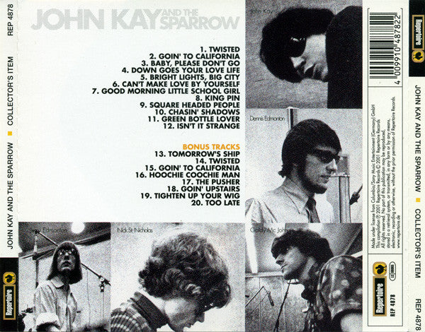 USED CD - John Kay & The Sparrow – John Kay & The Sparrow