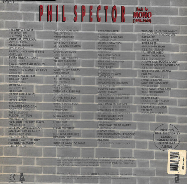 USED 4CD - Phil Spector – Back To Mono (1958-1969)