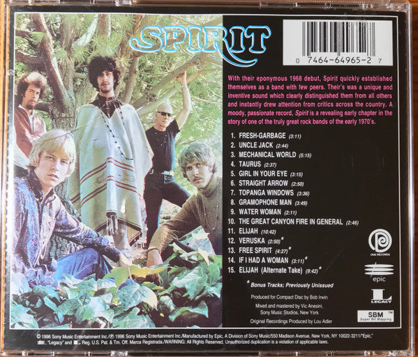 USED CD - Spirit – Spirit