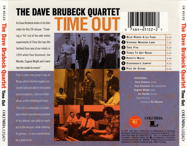 USED CD - The Dave Brubeck Quartet – Time Out