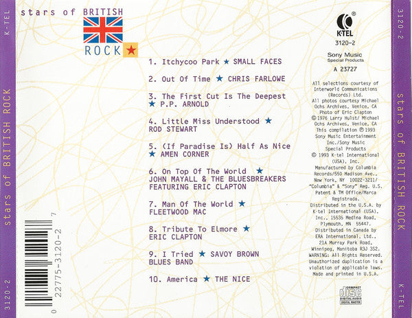 USED CD - Various – Stars Of British Rock