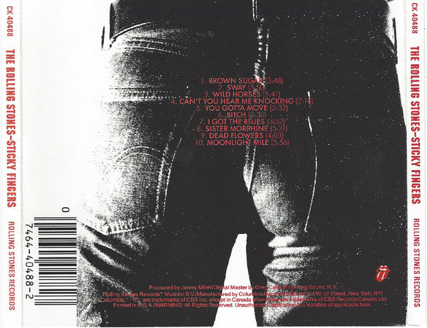 USED CD - The Rolling Stones – Sticky Fingers