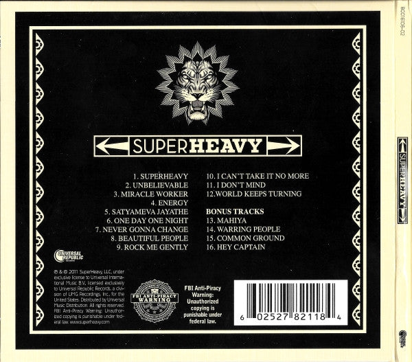 USED CD - SuperHeavy – SuperHeavy