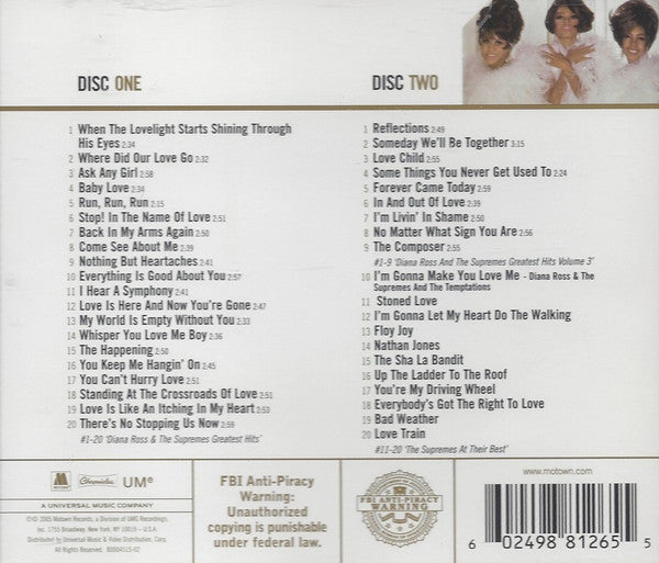 USED 2CD - The Supremes – Gold