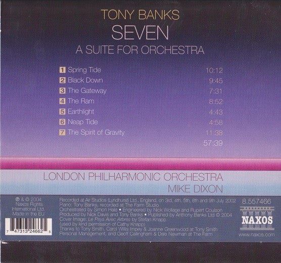 USED CD - Tony Banks - London Philharmonic Orchestra, Mike Dixon – Seven - A Suite For Orchestra