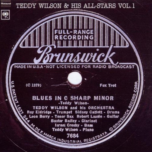 USED CD - Teddy Wilson – Teddy Wilson And His All Stars Vol.1