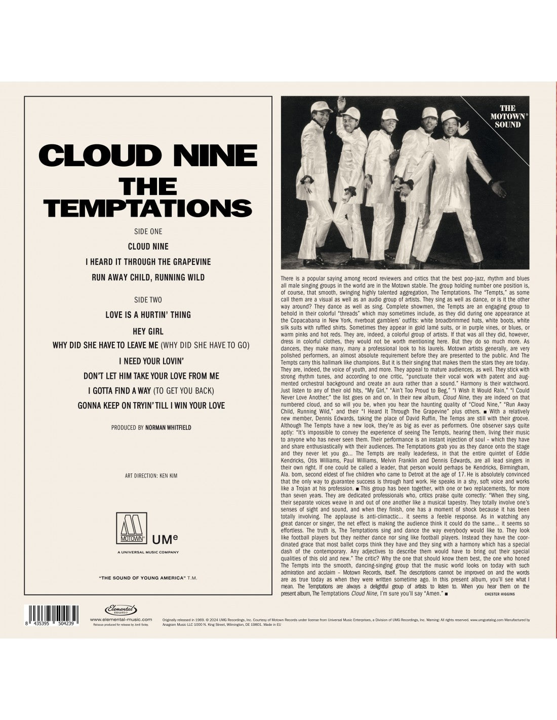 LP - The Temptations - Cloud Nine