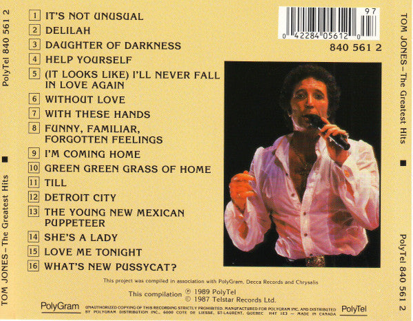 USED CD - Tom Jones – The Greatest Hits