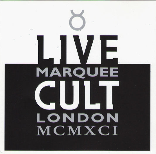 2CD - The Cult – Live Cult (Marquee London MCMXCI)