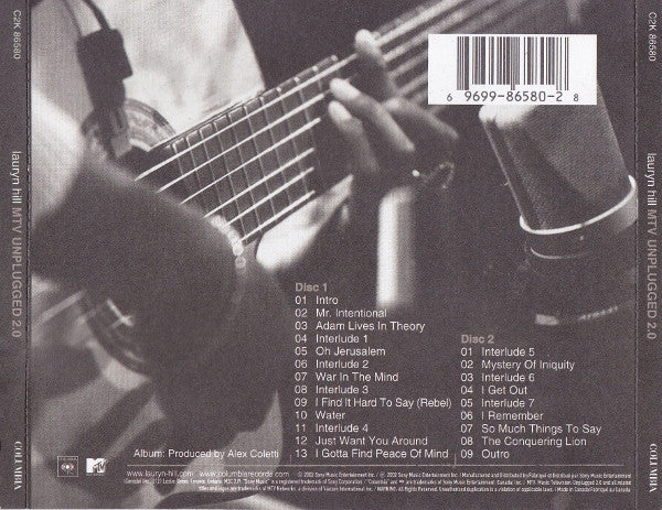 Lauryn Hill – MTV Unplugged 2.0 - USED 2CD