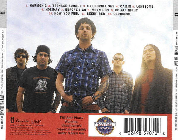 USED CD - Unwritten Law – The Best Of Unwritten Law