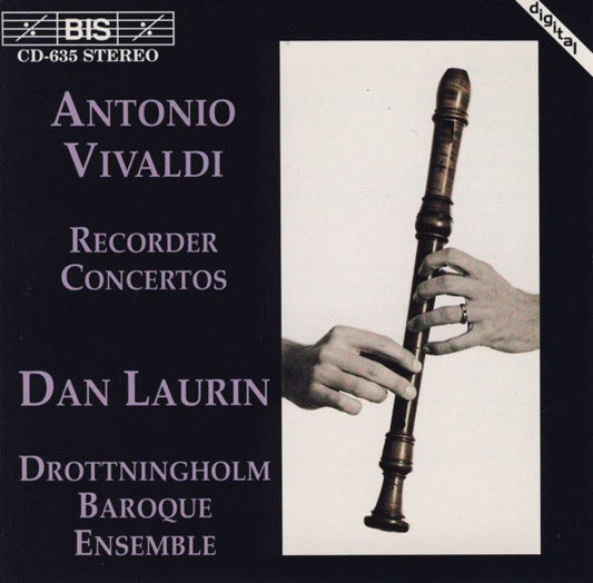 USED CD - Antonio Vivaldi, Dan Laurin, Drottningholm Baroque Ensemble – Recorder Concertos