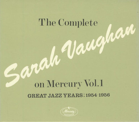 6CD - Sarah Vaughan – The Complete Sarah Vaughan On Mercury Vol. 1 - Great Jazz Years; 1954-1956