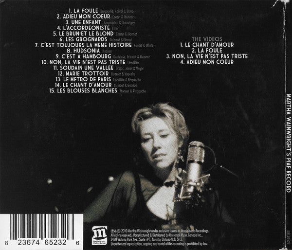 USED CD/DVD - Martha Wainwright – Sans Fusils, Ni Souliers, À Paris: Martha Wainwright's Piaf Record