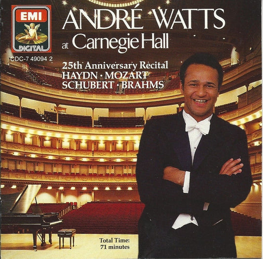 USED CD - André Watts - Haydn, Mozart, Schubert, Brahms– At Carnegie Hall, 25th Anniversary Recital