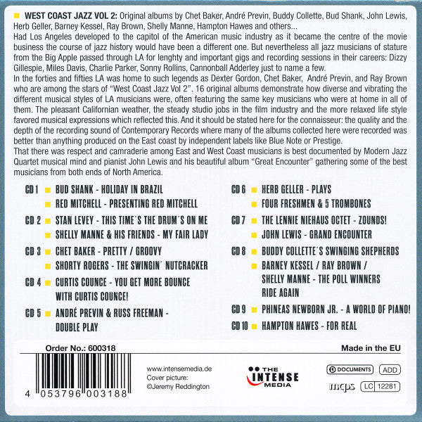 10CD - Various – West Coast Jazz Vol 2