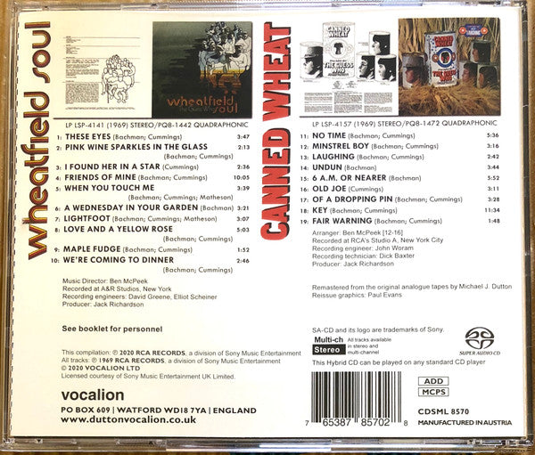 USED SACD - The Guess Who – Wheatfield Soul & Canned Wheat