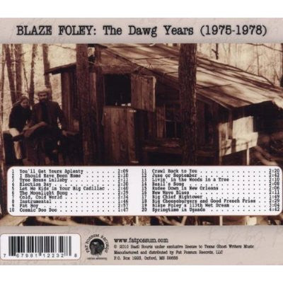 USED CD - Blaze Foley – The Dawg Years