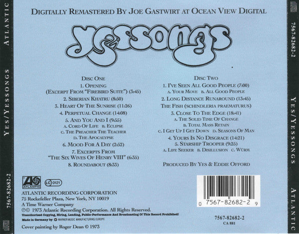 USED 2CD - Yes – Yessongs