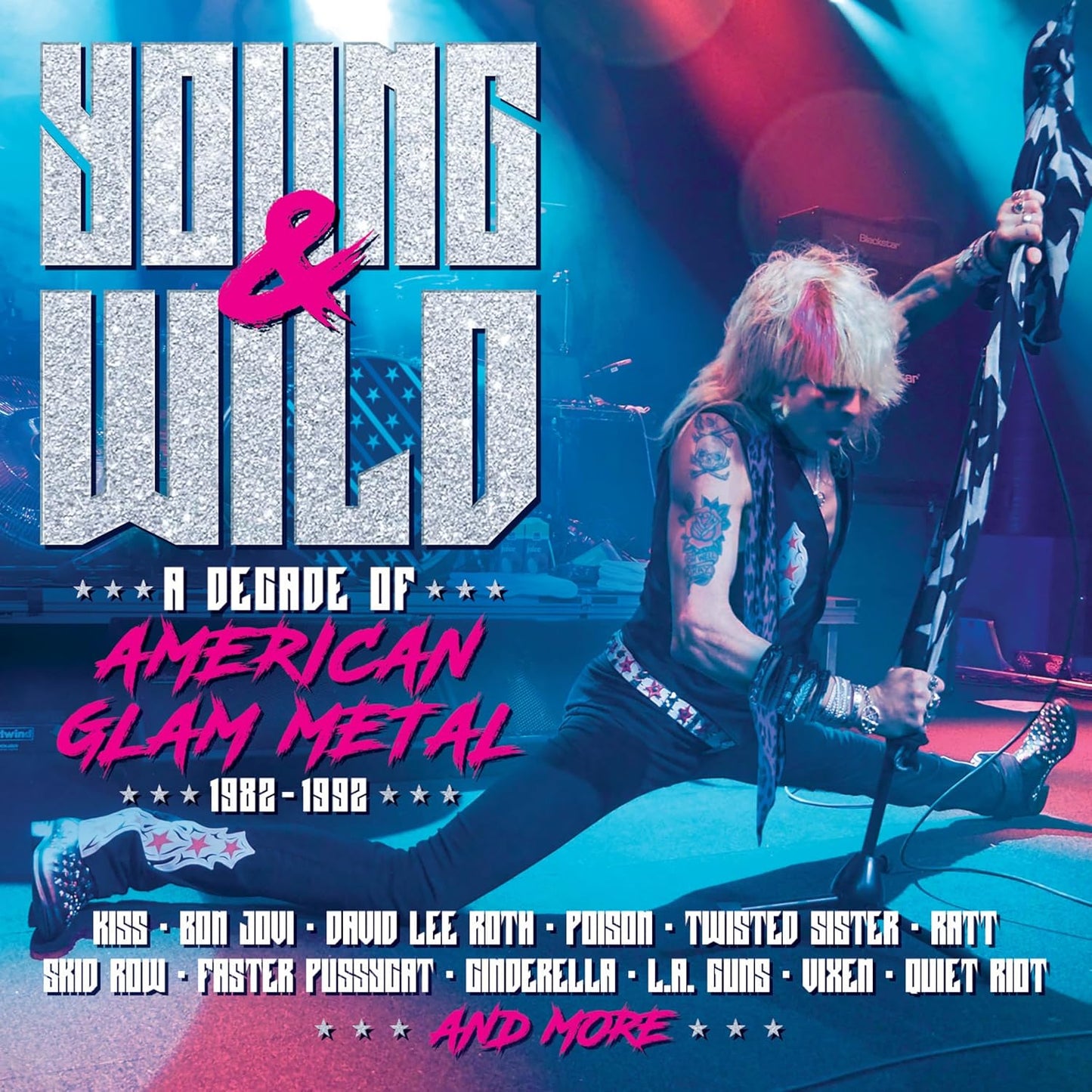 3CD - Various – Young & Wild - A Decade Of American Glam Metal - 1982-1992