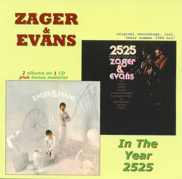 USED CD - Zager & Evans – In The Year 2525 – Encore Records Ltd