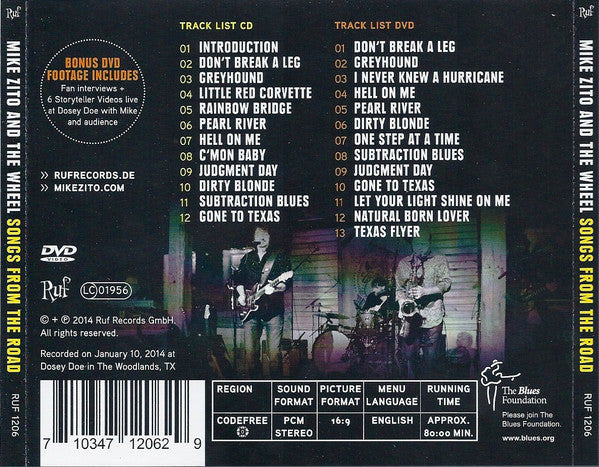 USED CD/DVD - Mike Zito And The Wheel – Songs From The Road