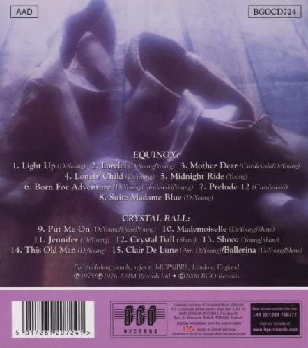 CD - Styx - Equinox / Crystal Ball