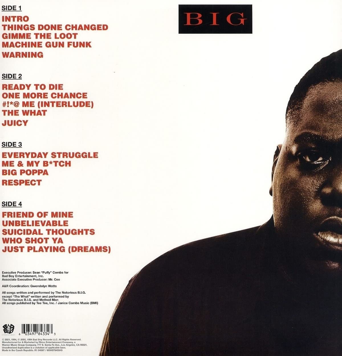 2LP - Notorious B.I.G. - Ready to Die