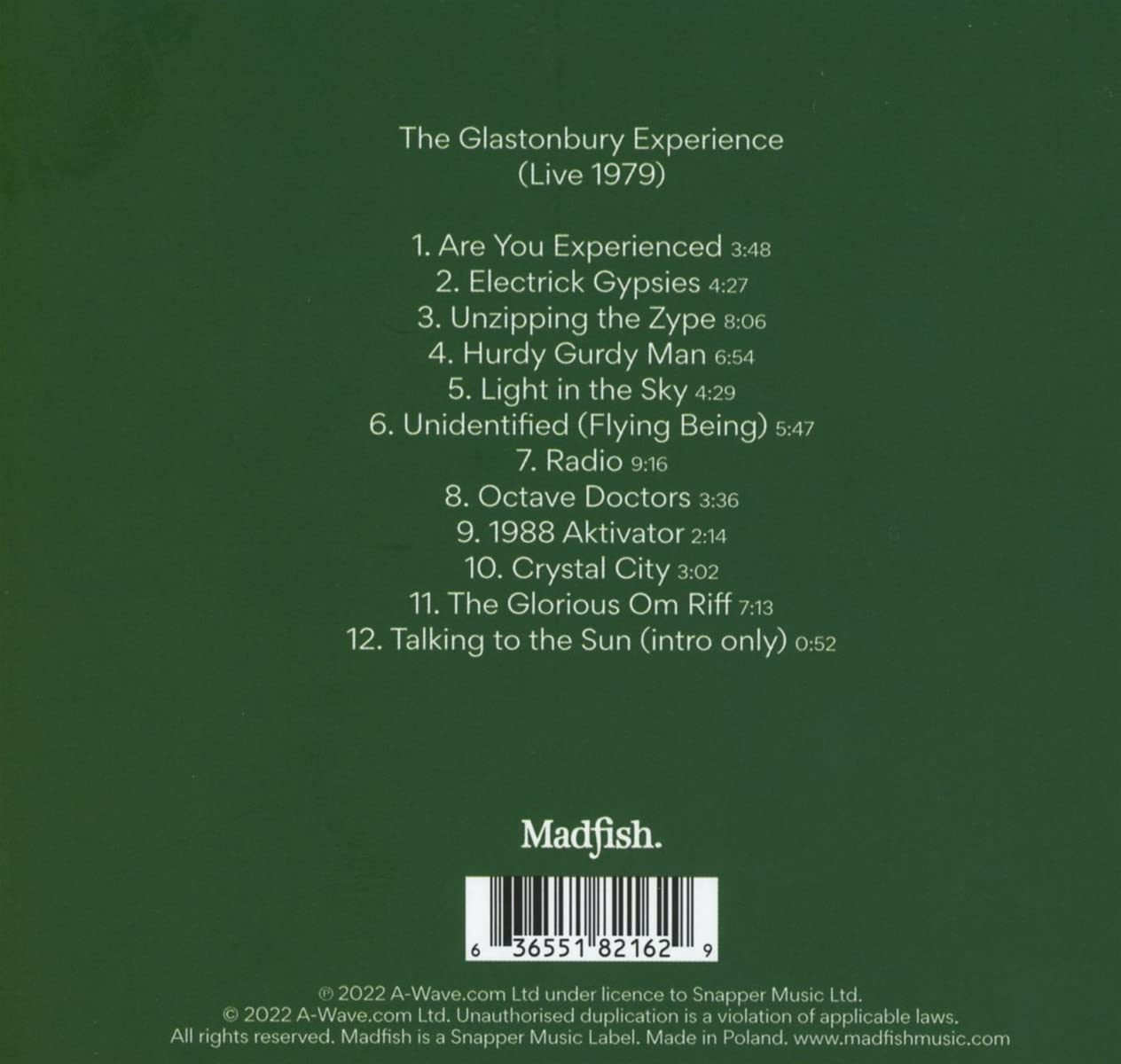 Steve Hillage - Glastonbury Experience Live 1979 - CD