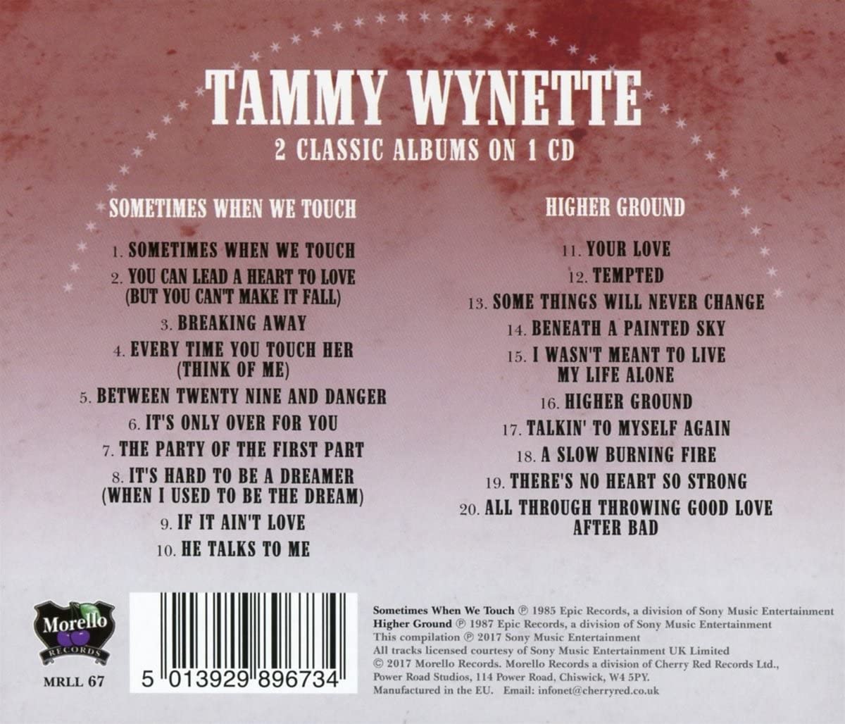 Tammy Wynette - Sometimes When We Touch / Higher Ground - CD