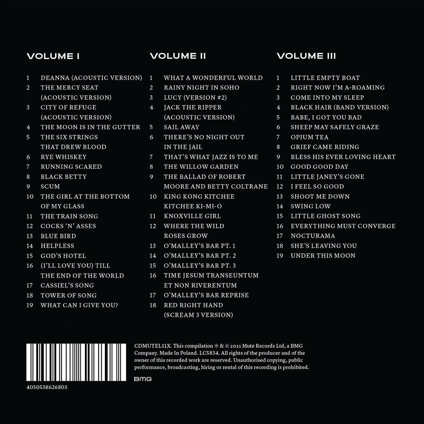 Nick Cave - B-Sides & Rarities (Part I) - 3CD