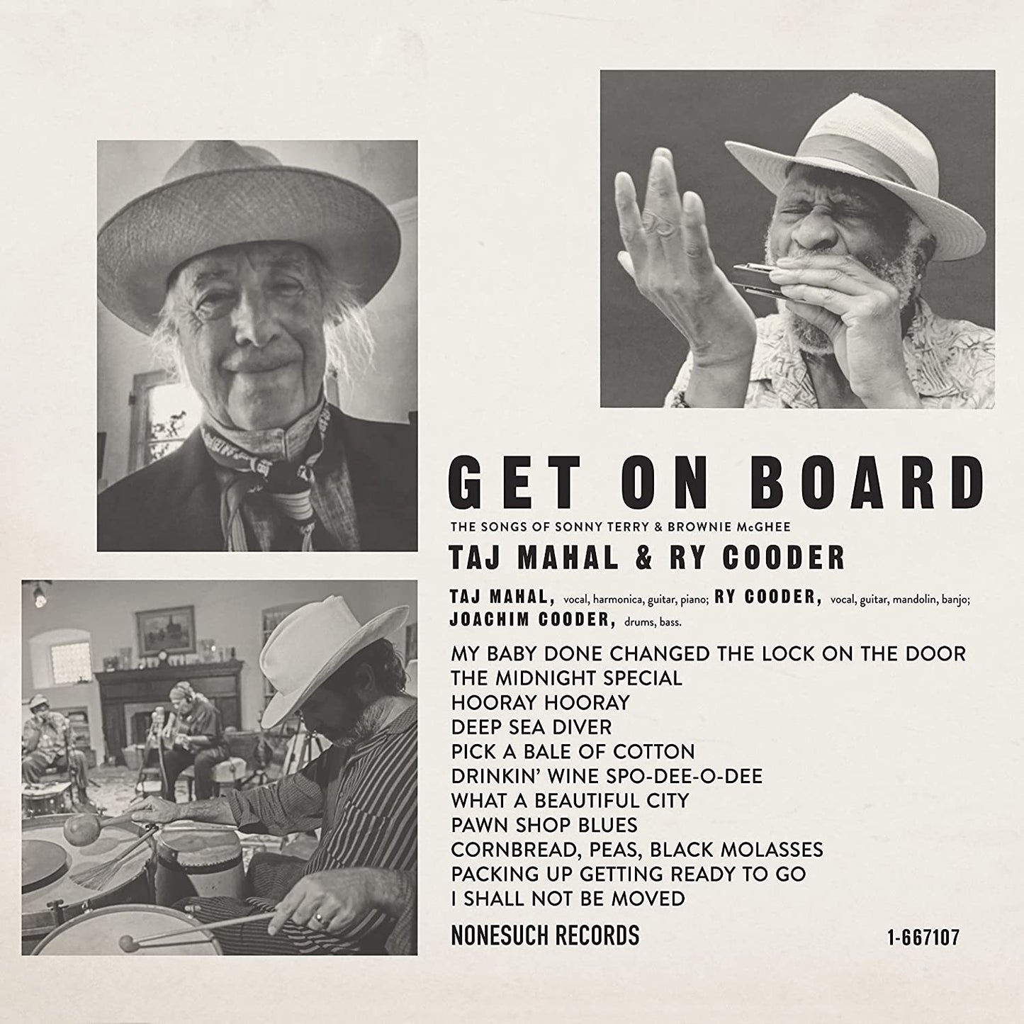 Taj Mahal & Ry Cooder - Get On Board - LP