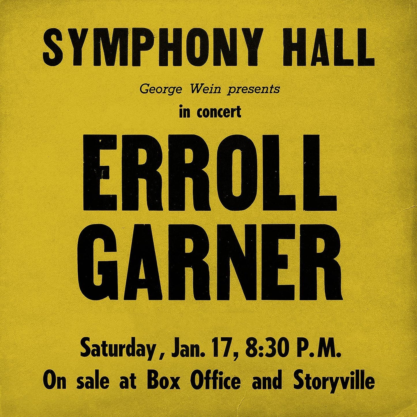 Erroll Garner - Symphony Hall Concert - CD