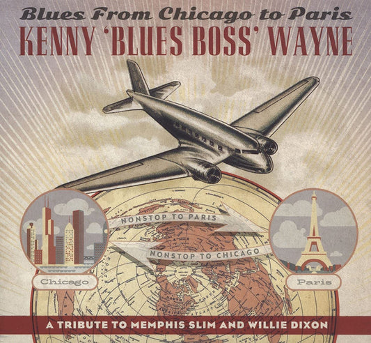 LP - Kenny 'Blues Boss' Wayne - Blues From Chicago To Paris