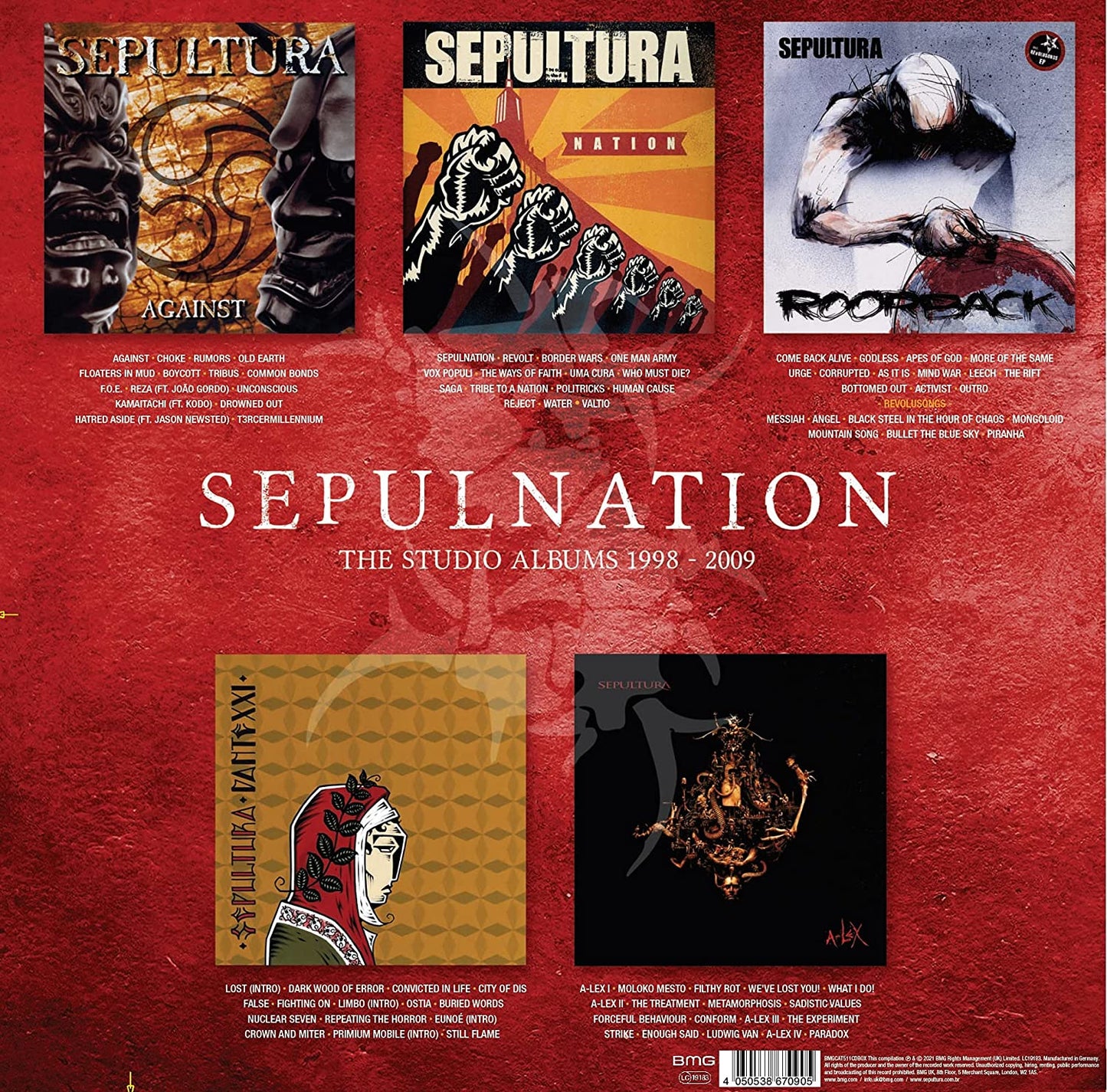 Sepultura - Sepulnation - The Studio Albums 1998 - 2009 - 5CD