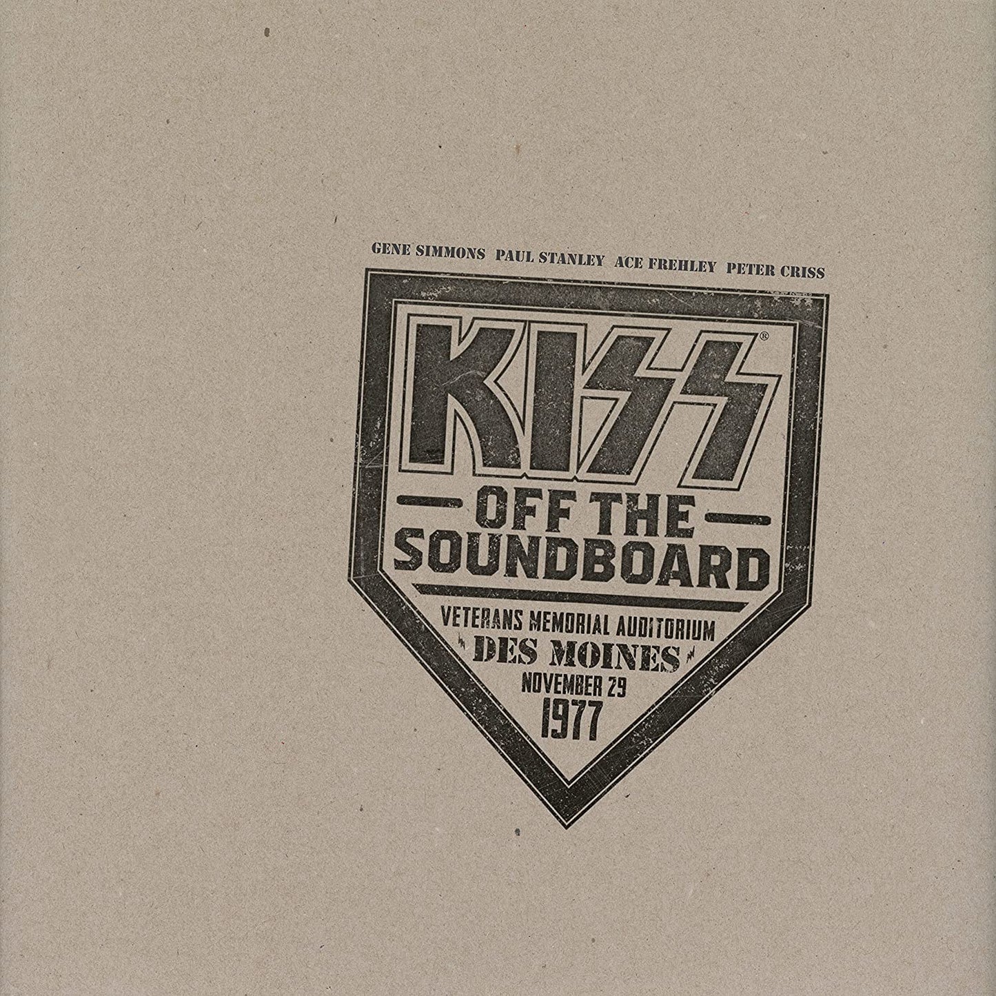 KISS -  Off The Soundboard: Live In Des Moines 1977 - CD