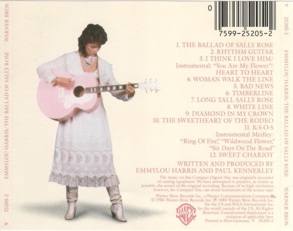 Emmylou Harris – The Ballad Of Sally Rose - USED CD