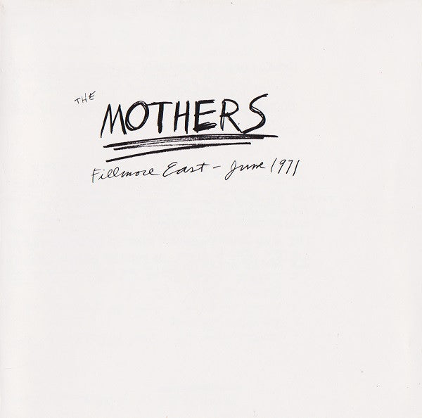 3LP - Frank Zappa - The Mothers 1971 Fillmore Show