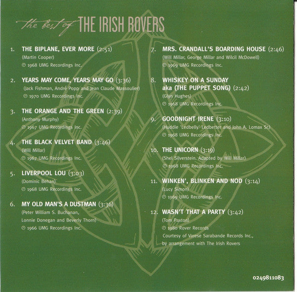 The Irish Rovers - The Best Of - USED CD