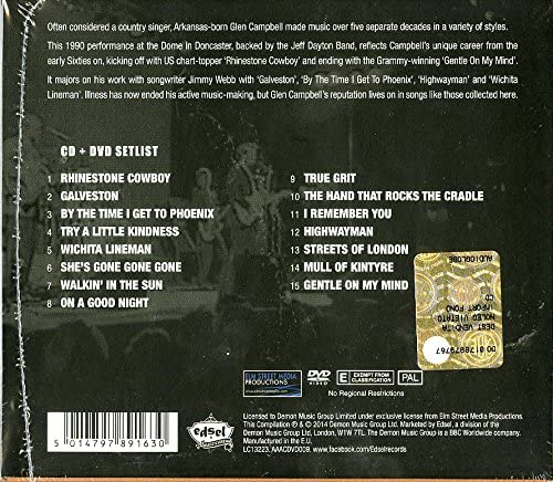 Glen Campbell - Access All Areas - CD/DVD